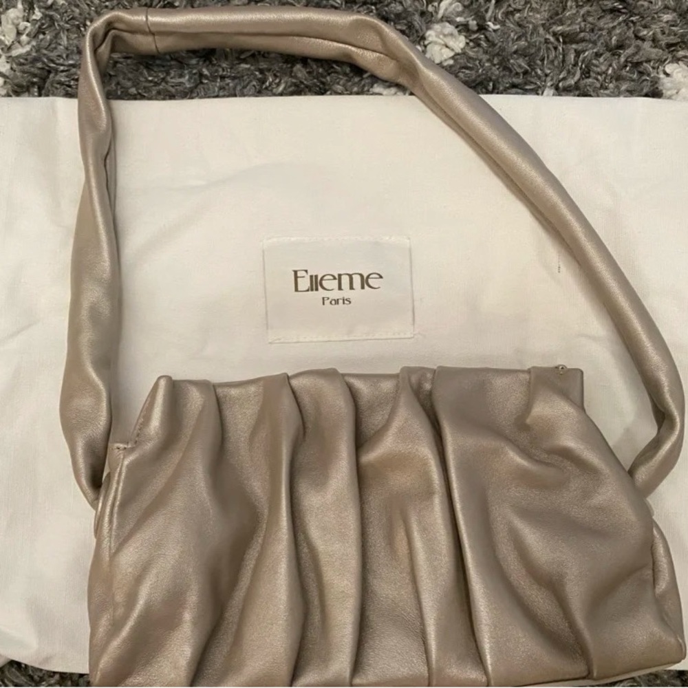 Elleme Ruched Detail Vague Shoulder Bag